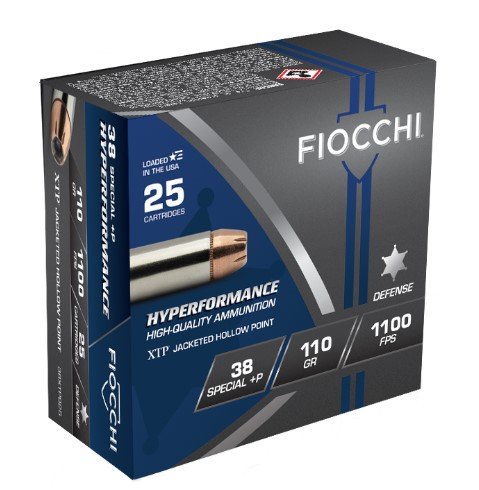 Fiocchi 38XTPB25 Hyperformance 38Special+P 110gr Hornady XTP Hollow... - Fiocchi - HORNADY XTP HOLLOW POINT
