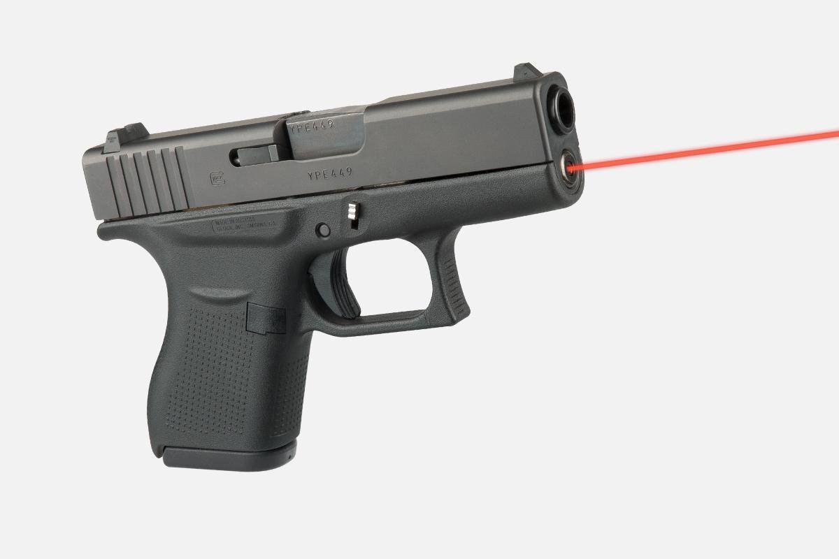 LaserMax LMSG43 Red Guide Rod Laser for Glock 43/43X/48 5mW 635nM Black - LaserMax - 0.63" AT 20 YARDS