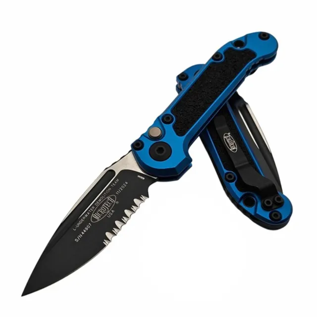 Microtech LUDT G3 1135-2BL 3.5 In SE/PS Black Blue Alu Handle