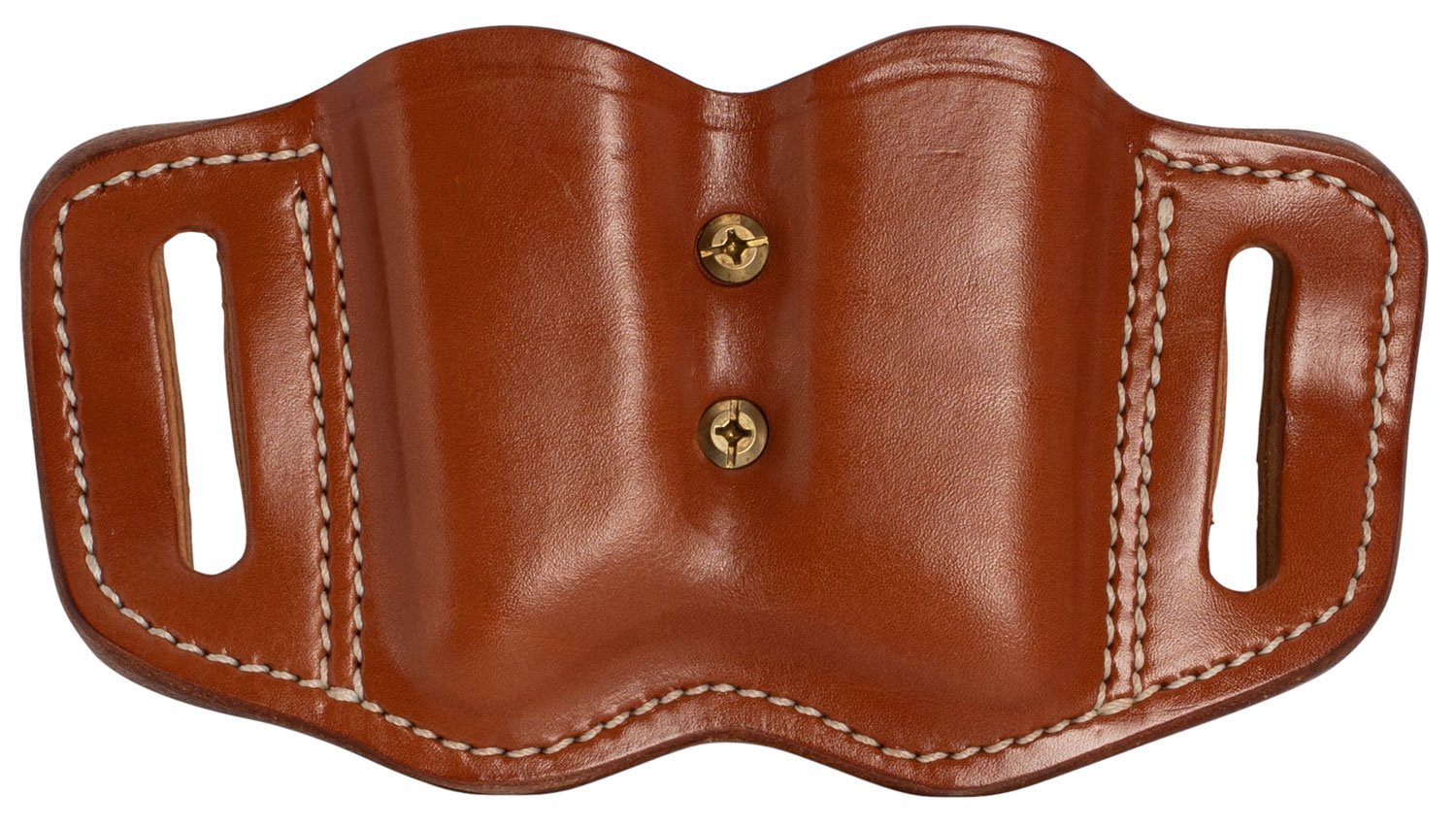 1791 Gunleather MAG-F-2.2-CBR-A Double Mag Carrier Classic Brown - 1791 Gunleather - CLASSIC BROWN