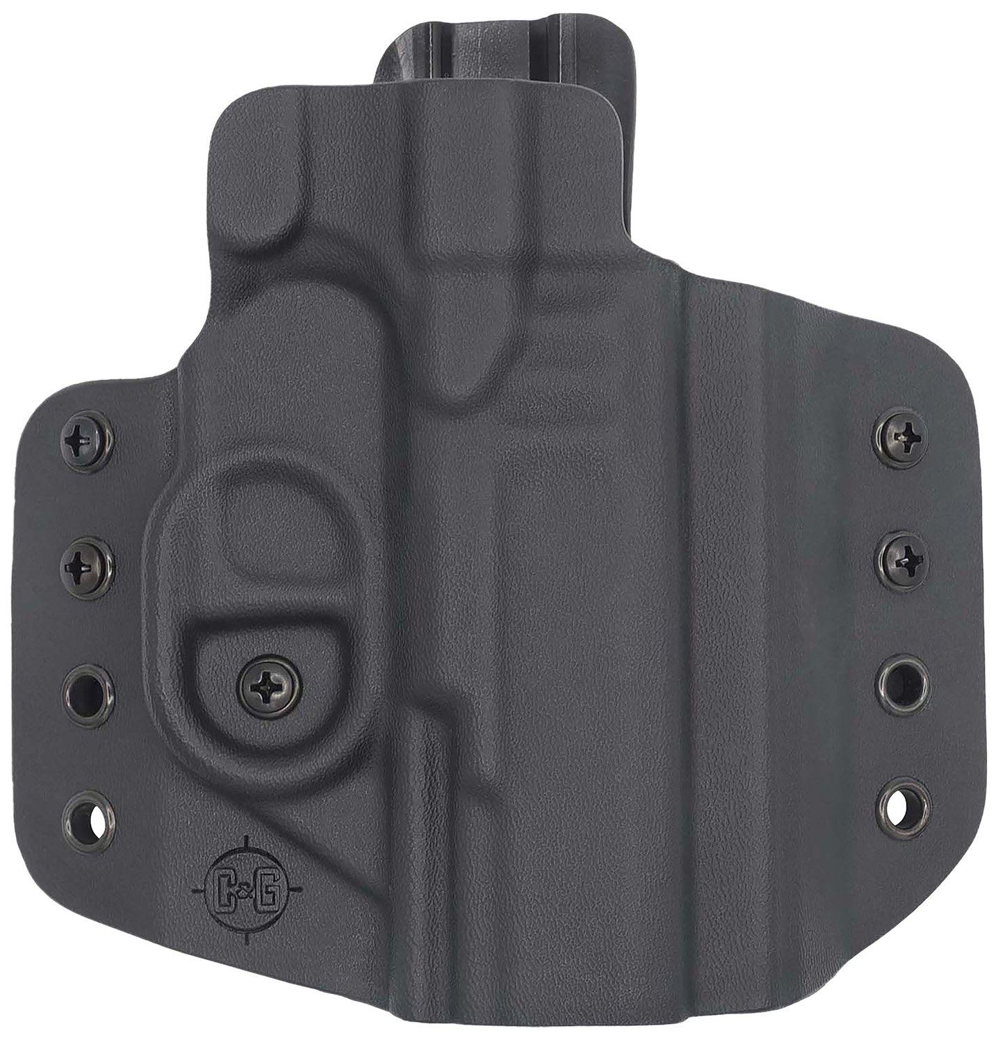 C&G Holsters 1212-100 Covert OWB Kydex Black for Walther PDP 4" Right Hand