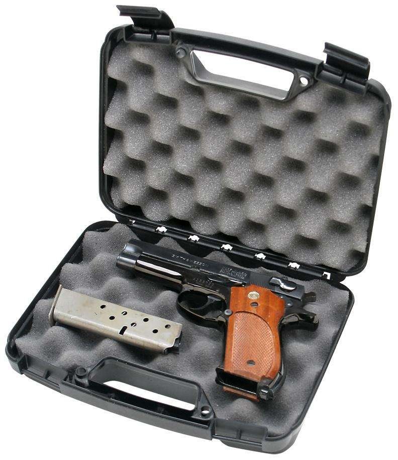 MTM Case-Gard Single Handgun Hard Case 6" Barrel Black - MTM Case-Gard - BLACK