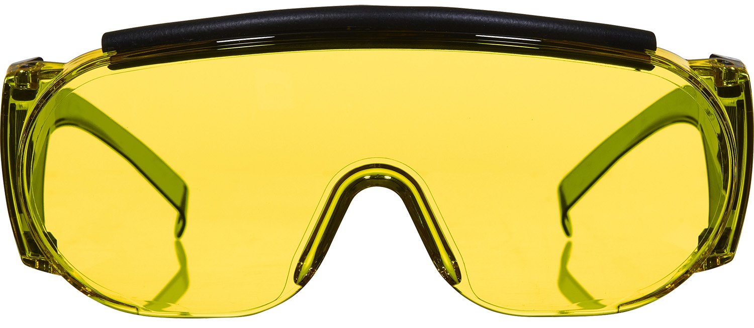 Allen 2170 Fit-Over Glasses Yellow Lens Gray Frame ANSI Z87 Impact Rated - Allen Company - GRAY