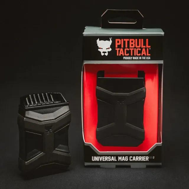 PITBULL TACTICAL UNIVERSAL MAG CARRIER STEALTH BLACK GEN 2 - PITBULL_TACTICAL