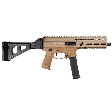 GO Stribog SP10A3 10mm 20Rd 8in FDE With Brace - Grand Power - 10mm