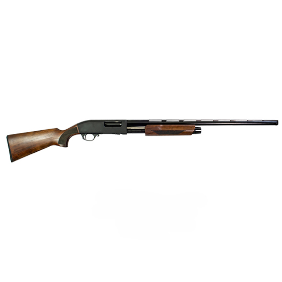 GForce P3 12GA 28" 4RD Pump Action Shotgun, Turkish Walnut Stock, Black Finish, Front Fiber Optic Sight