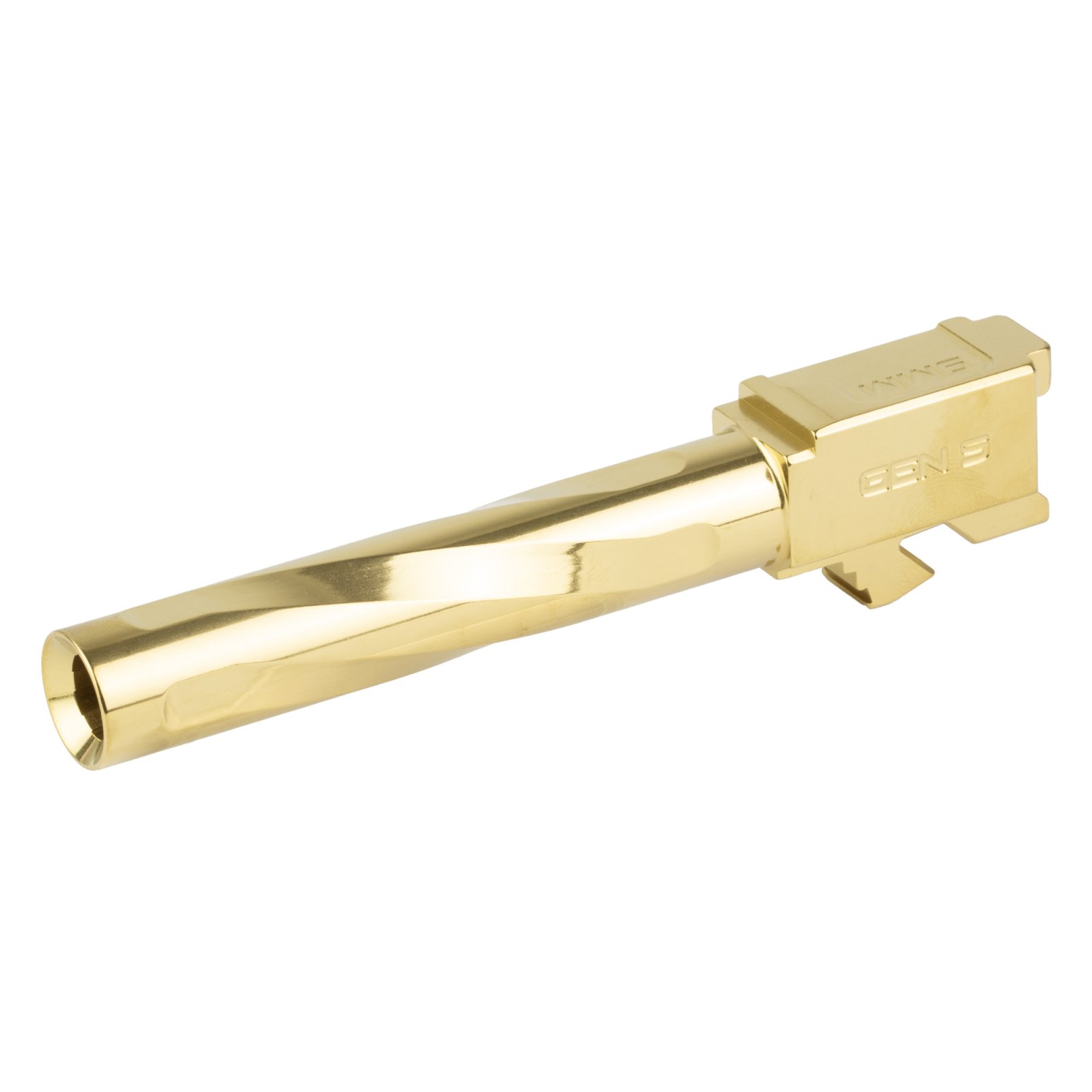 Zaffiri Precision Barrel 9MM 4.33" Titanium Nitride Finish GoldFlush and