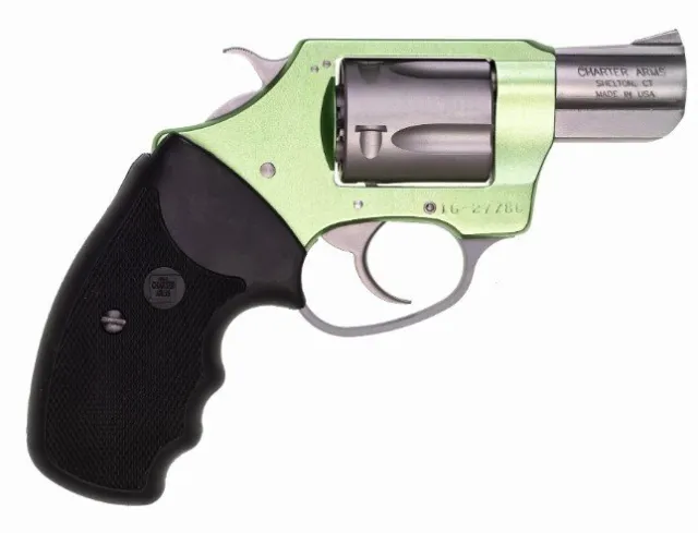 Charter Shamrock 53845 .38 Special 2-Inch Green/SS Revolver - 5 Round - CHARTER ARMS - 38 Special
