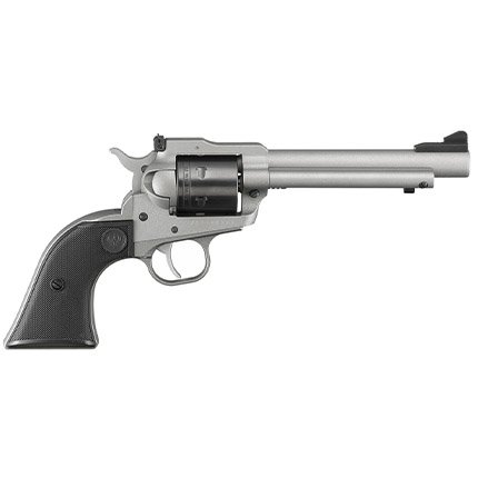 Ruger 2033 Super Wrangler Revolver, Dual Caliber 22 LR/WMR, 5.50-Inch Barrel, Adjustable Sights, Silver Cerakote Finish, 6-Round Capacity - Ruger - 22 LR | 22 Magnum