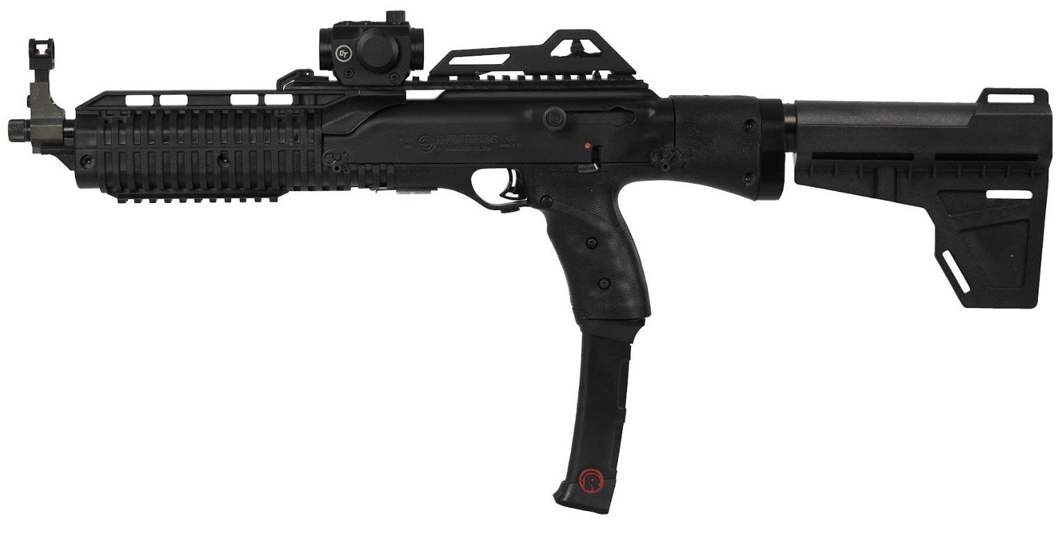 Hi-Point 4595P .45 ACP 14.25" Barrel Brace Red Dot 2 Mags Black