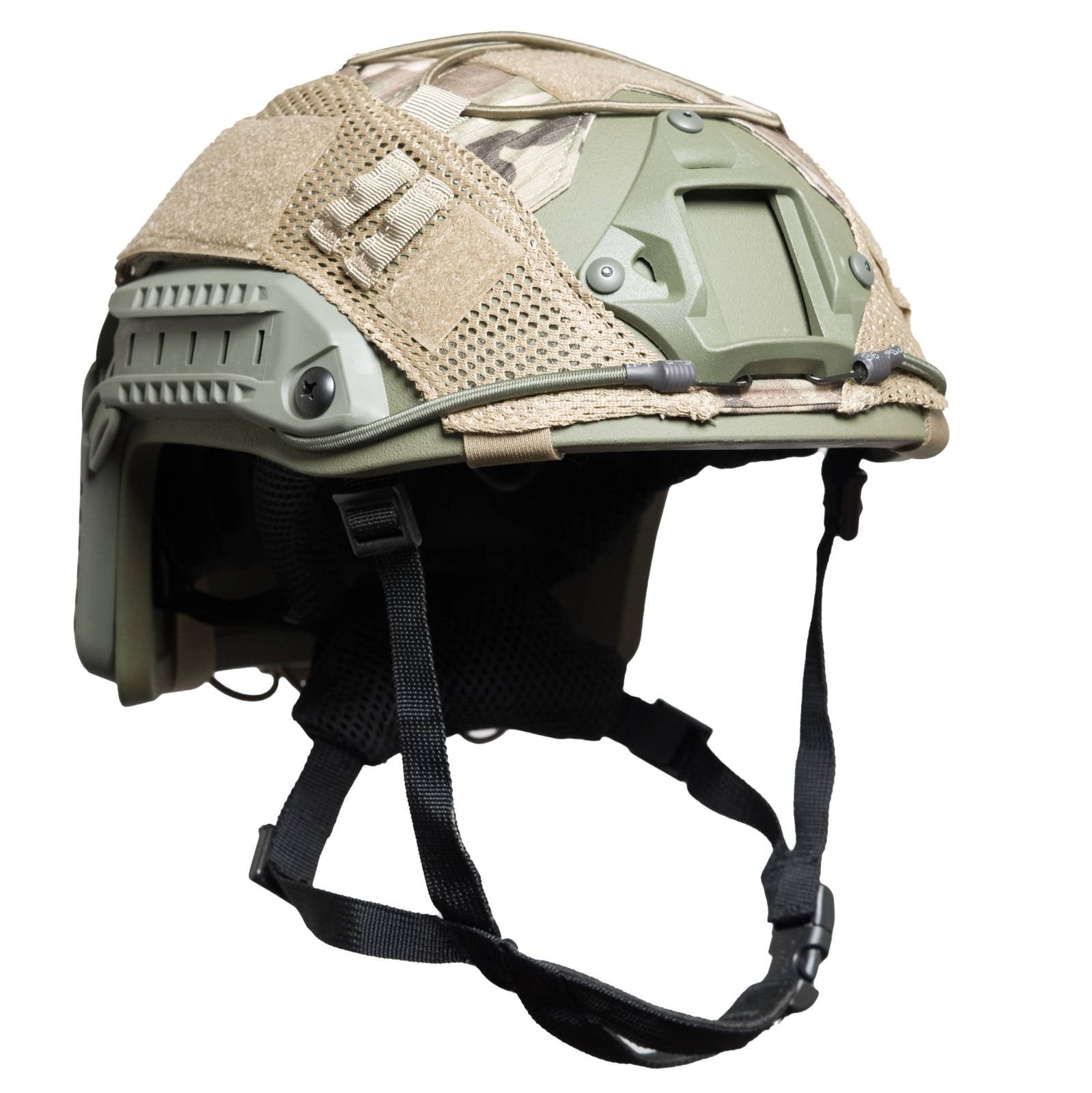 Guard Dog GD-FAST-HELMET-U Level IIIa Ballistic Helmet Green Multicam 3.5 lbs