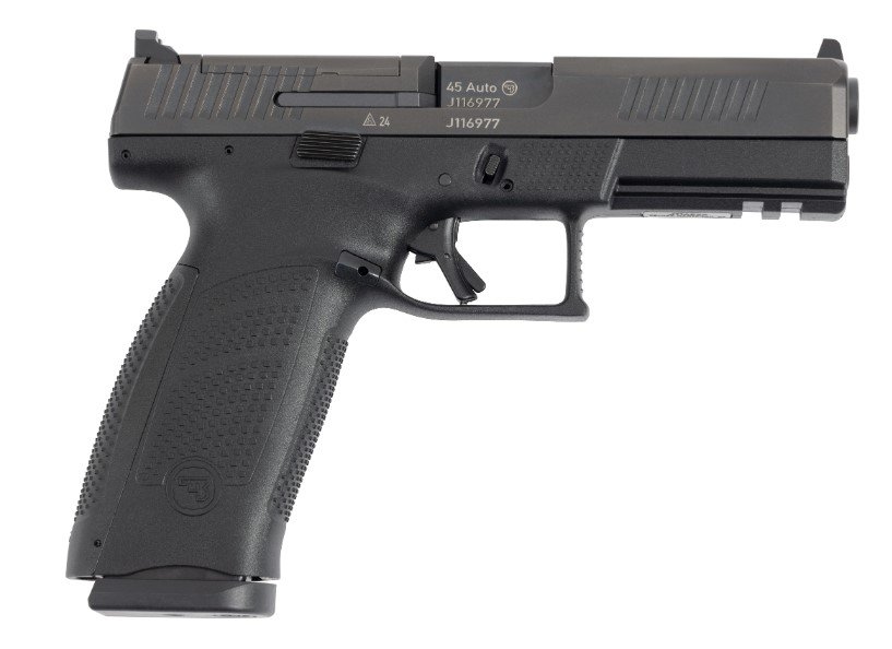 CZ P-10 F Full Size 45ACP 13+1 OR 3-Dot Sight Black Polycoat Semi-Auto Pistol - CZ-USA - 45 ACP
