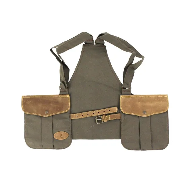 Browning Upland Canvas Hunting Vest Olive 30504484-img-0