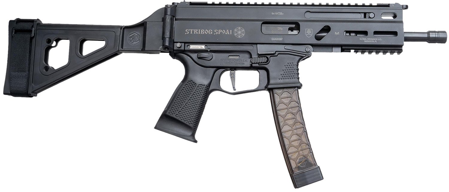 Global Ordnance Grand Power Stribog SP9A1 Semi-Automatic Pistol 9mm Luger - Grand Power - 9mm