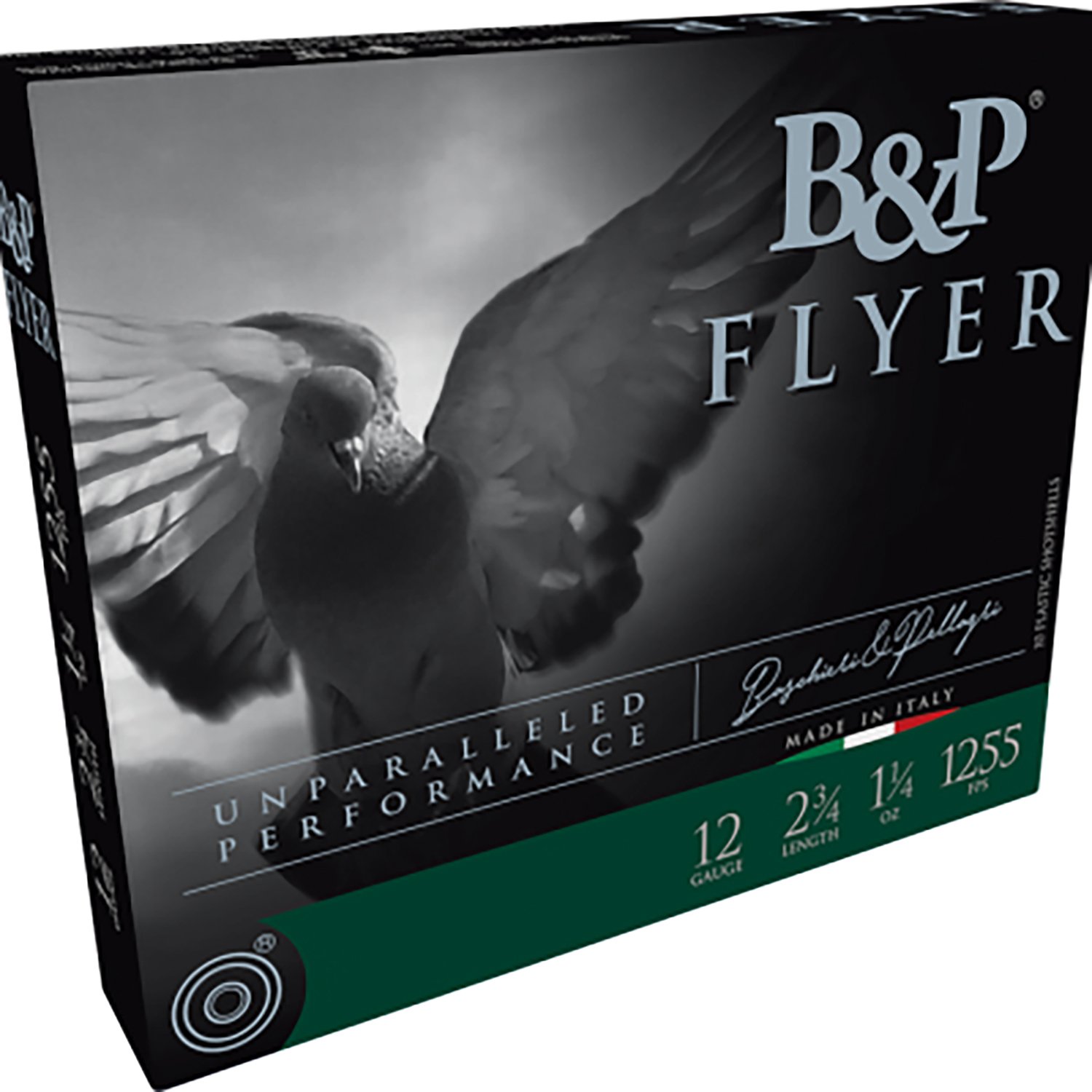 B&P Ammunition 12B14PL8 Competition Flyer 12Gauge 2.75" 1 1/4oz 8Shot 10 Per Box/10 Case - Baschieri & Pellagri - 12 Gauge