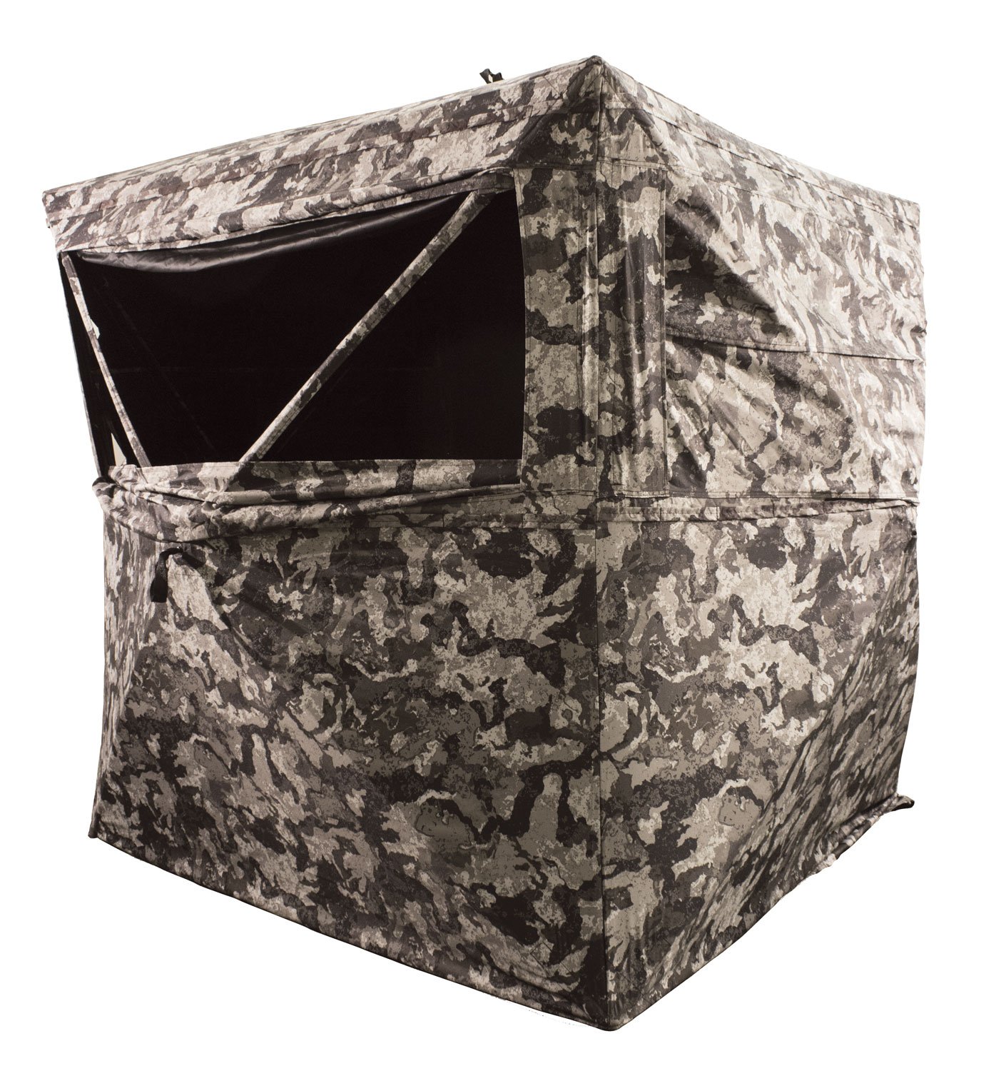 Buy HME GRDBLND3 3-Person Ground Blind 150D Shell Camo online