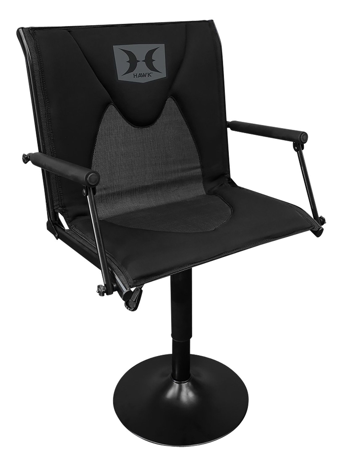 Buy Hawk HWK-PBC Premium 360 Swivel Blind Chair Black Adjustable Height online