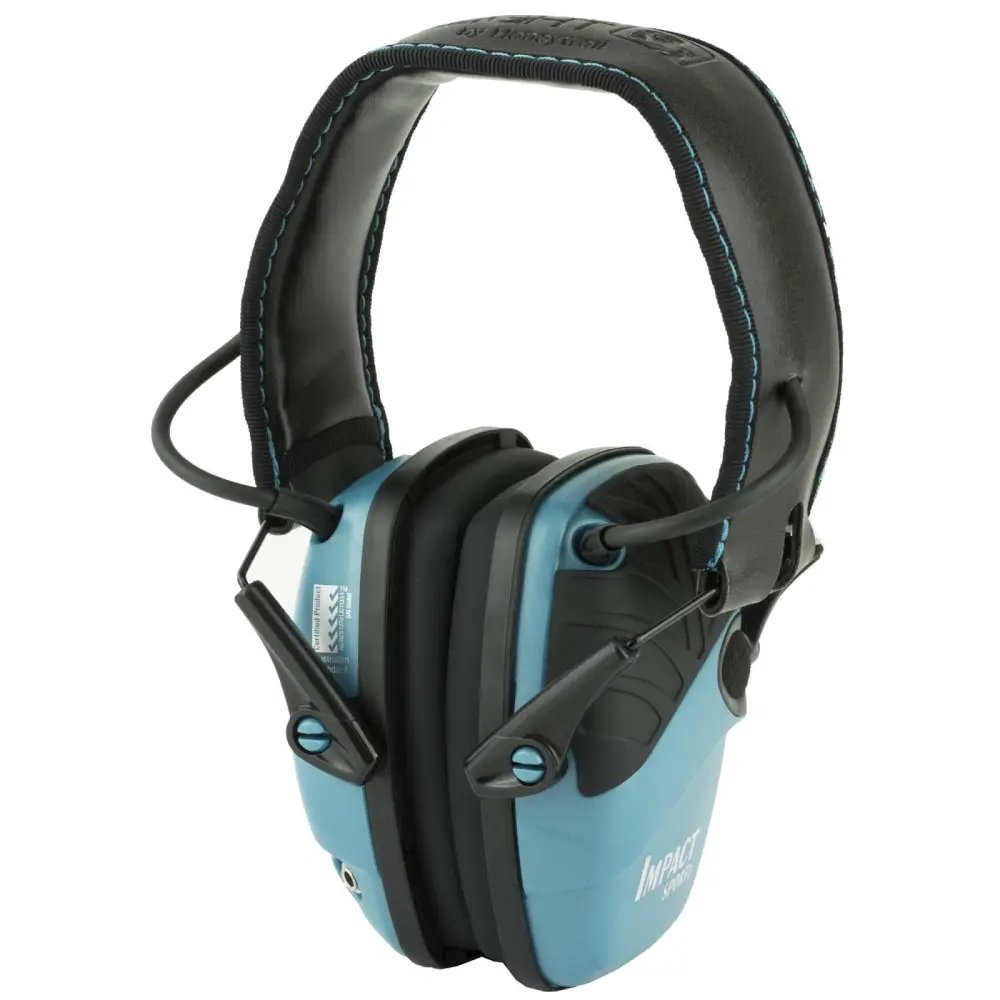 Howard Leight Impact Sport Electronic Muff Teal 22 dB Sound Amplification