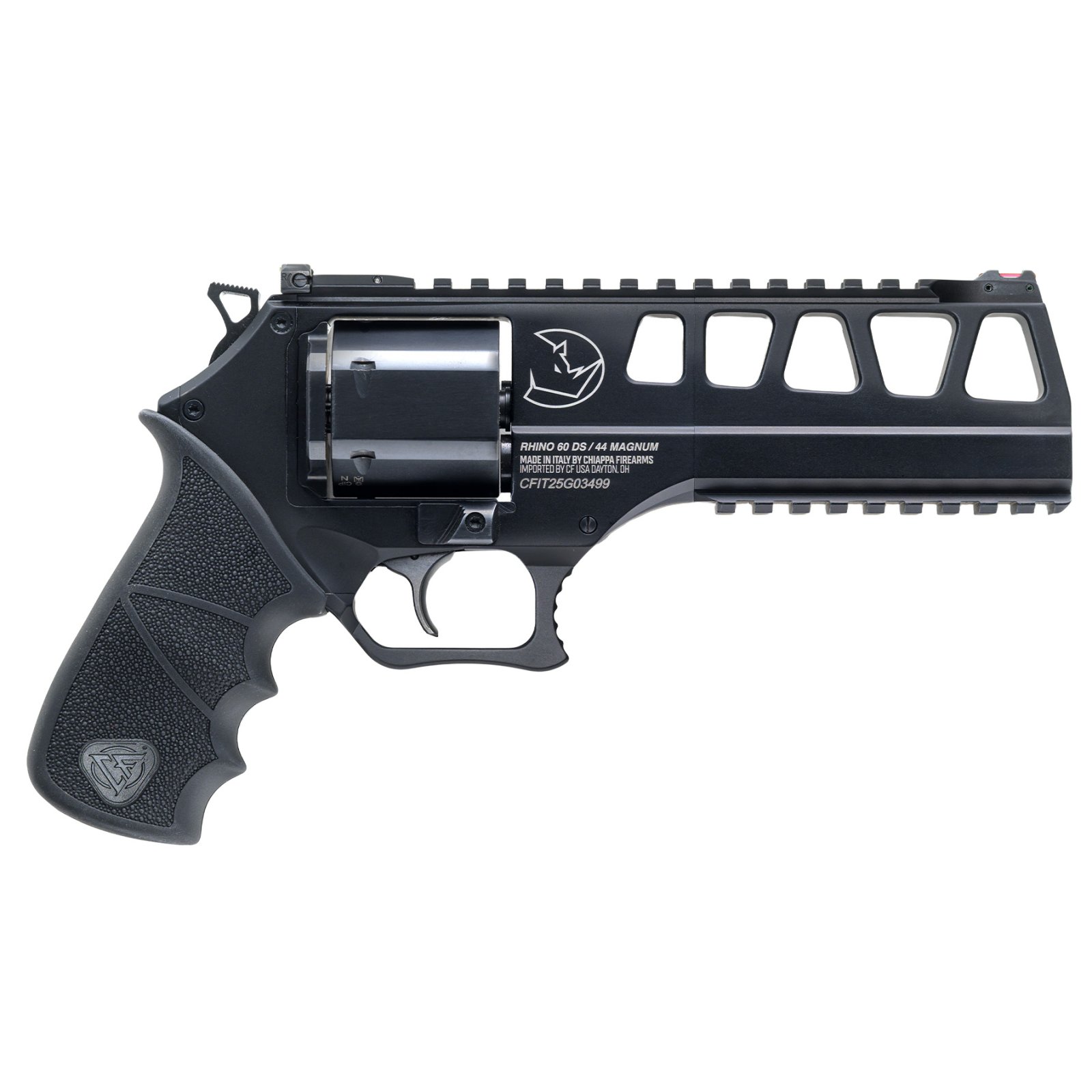 Rhino 60DS 44 MAG 6" Black Houge grip --Adjustable sigts