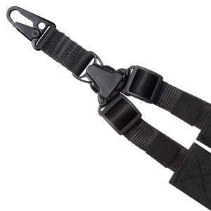 Outdoor Connection A-TAC Single-Point Tactical Sling, Black Nylon Webbing, 1" Swivel Width, AR-15 Accessory - Outdoor Edge
