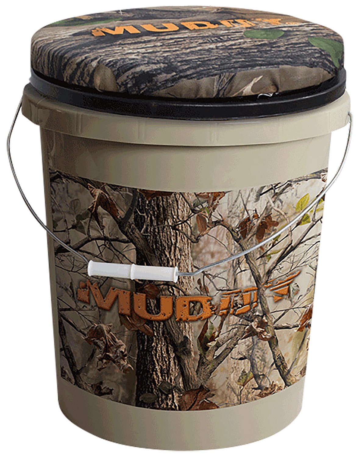 Muddy MUD-GS1204 Spin-Top Camo Bucket Seat 5 Gallon 360 deg View
