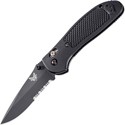 Benchmade 551SBK-S30V Griptilian 3.45" CPM-S30V Serrated Blade, Nylon Handle - Benchmade