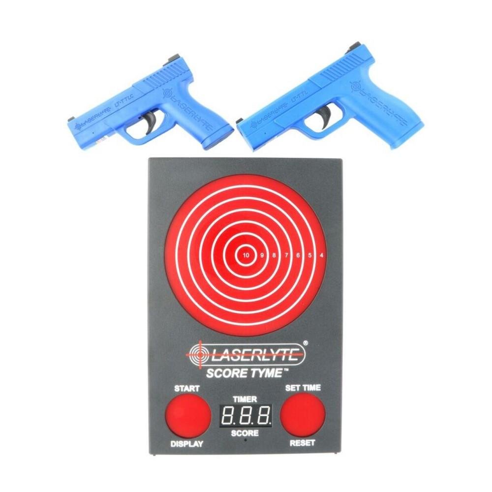 LaserLyte L01-00032 Score Tyme Trainer Kit with 2 Pistols, Impact Display