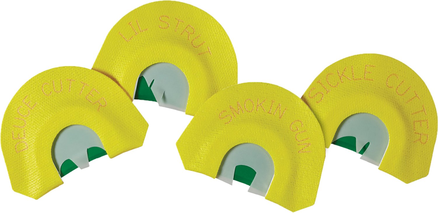 Hunters Specialties Premium Flex 4 Mouth Turkey Call Kit - Easy Blow Diaphragm with Ultra-thin Reeds - HS Precision - TURKEY