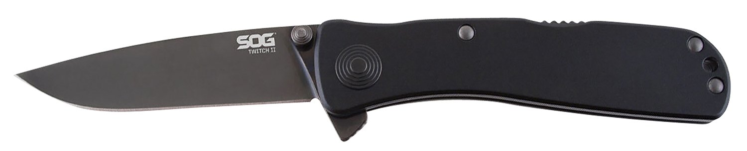 SOG TWI12-CP Twitch II Black 2.65" Assisted Folding Knife - SOG