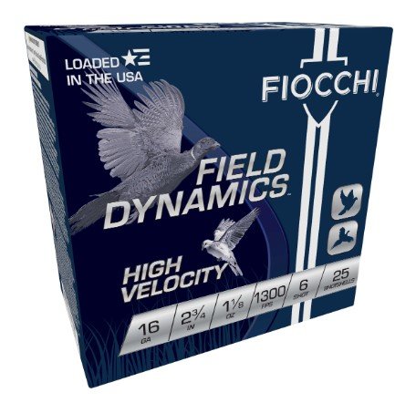 Fiocchi 16HV6 16 Gauge 2.75 in 1 1/8 oz Lead Shot 1300 FPS 25 Rounds - Fiocchi - 16 Gauge