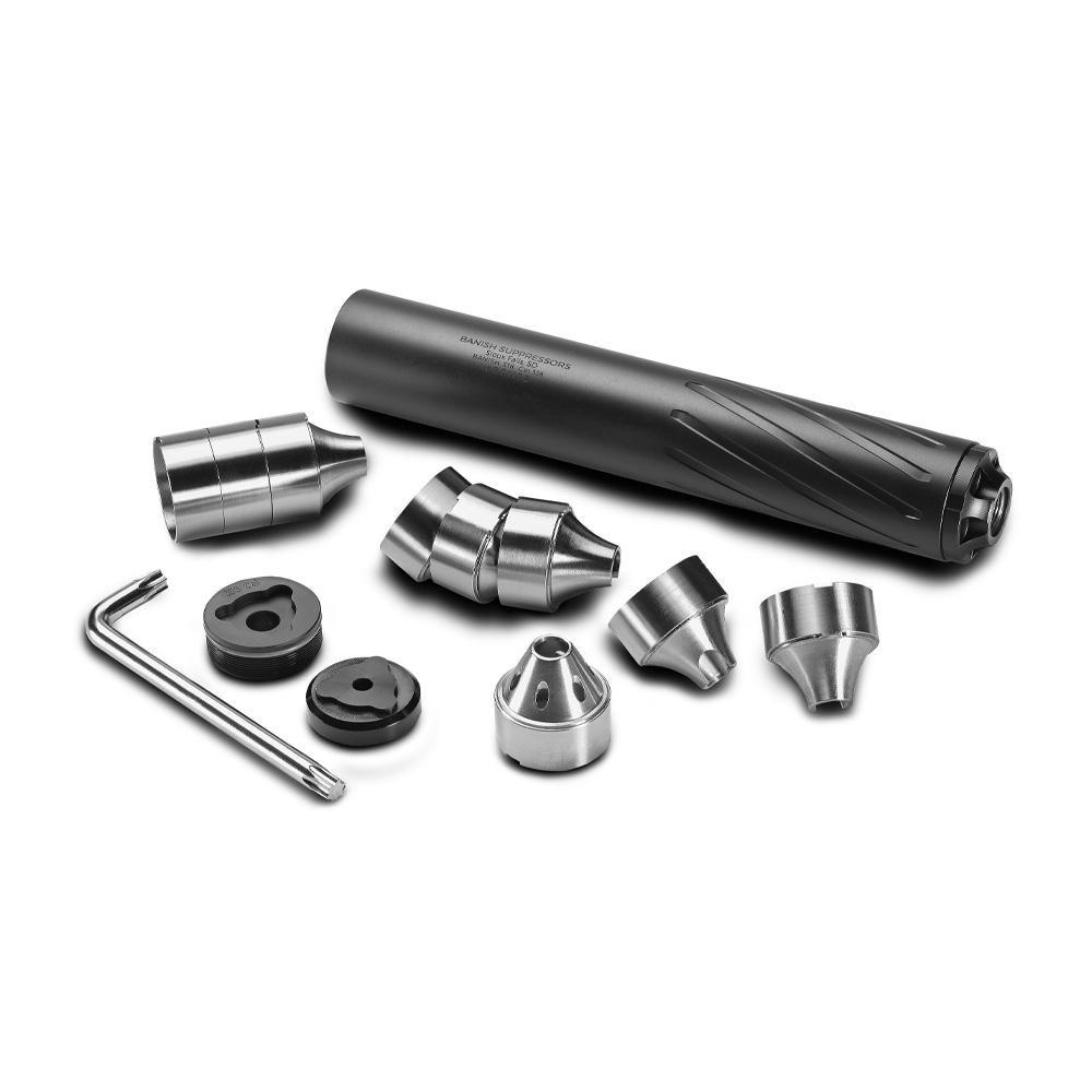 Banish 338 .338 Lapua 9.1 In Titanium/Inconel 5/8x24 33dB Black