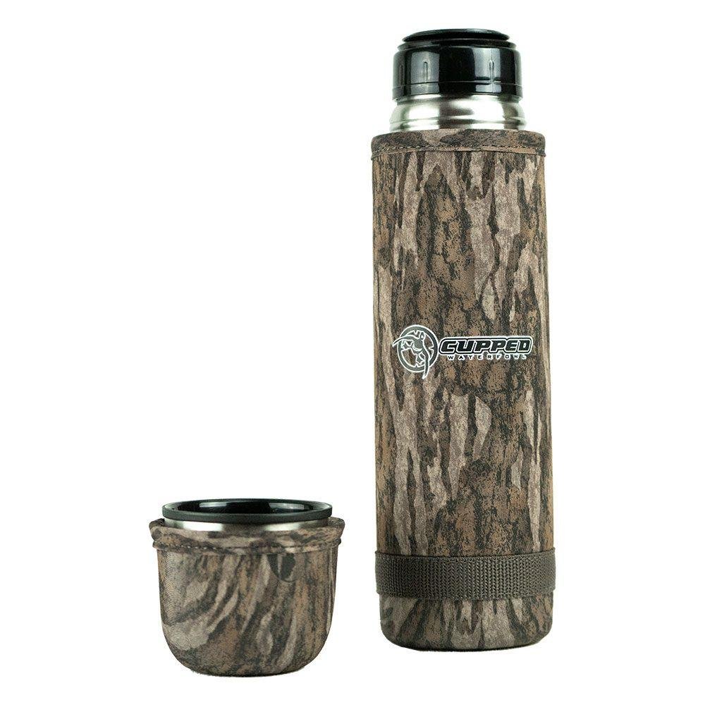 Cupped Hot Cold Camo Thermos 25 oz Mossy Oak Bottomland - Rock Ridge Outdoors