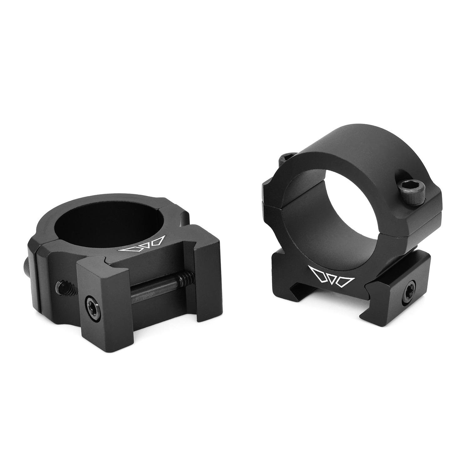 Warne Vapor Horizontal 1in Low Matte Scope Rings V600M - Warne - 1"