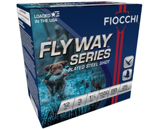Fiocchi 123ST15B Flyway 12Ga 3" 1-1/5oz BB Steel Shot 25/Box - Fiocchi - 12 Gauge