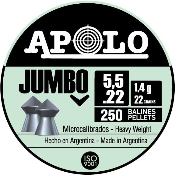 Hatsan Apolo Jumbo Air Rifle Pellets 22 Cal 22 gr 250/ct - Hatsan - .22