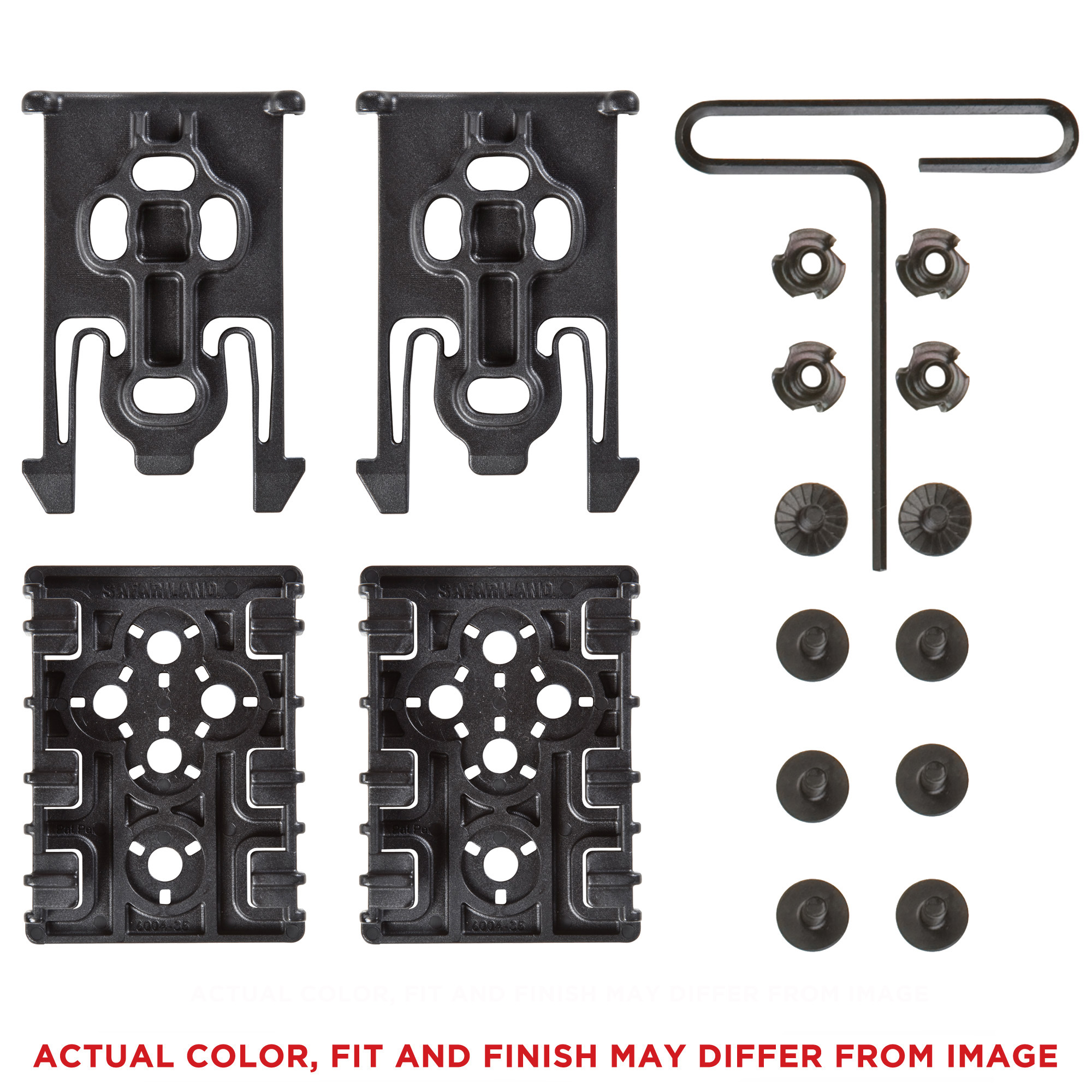 Safariland ELS-KIT1-2 Platform Kit, Black, 2 Male & Female, Screws, Polymer