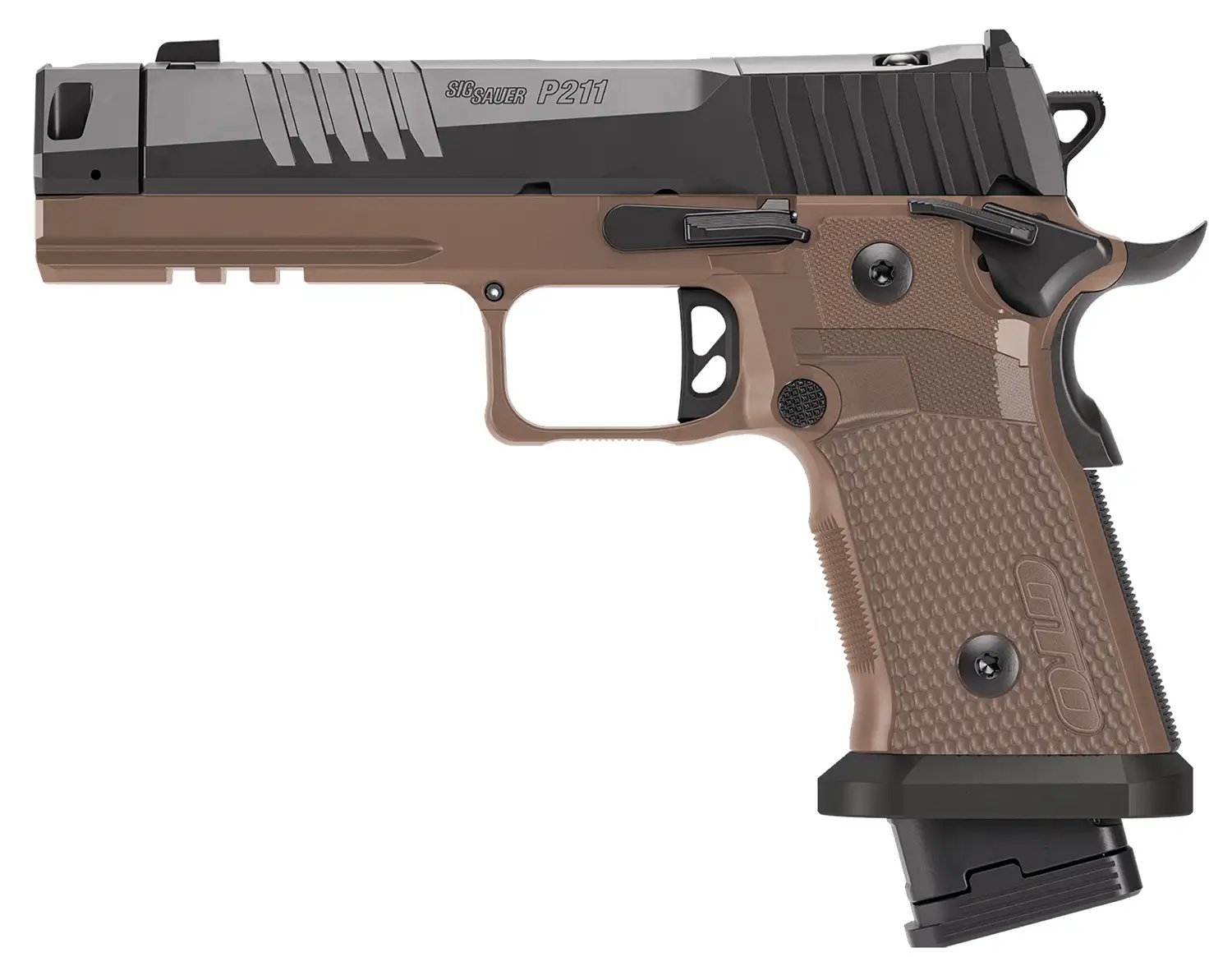 Sig Sauer P211 GTO Combat SAO Handgun 9mm Luger 23rd(1)&21rd(2) Magazines 4.4 Barrel Optic - Sig Sauer - SAO