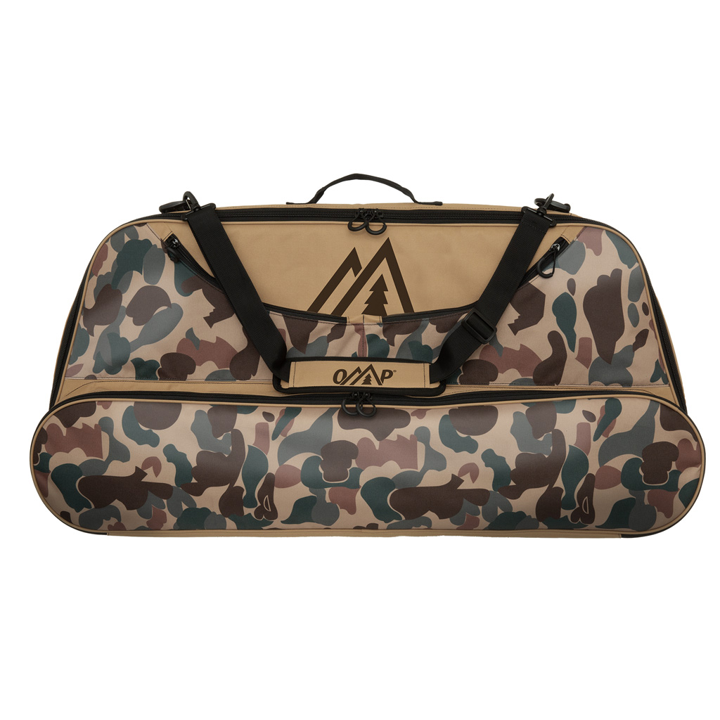 October Mountain Retro Bow Case 36" Tan/Fred Bear Camo, 210D Lining