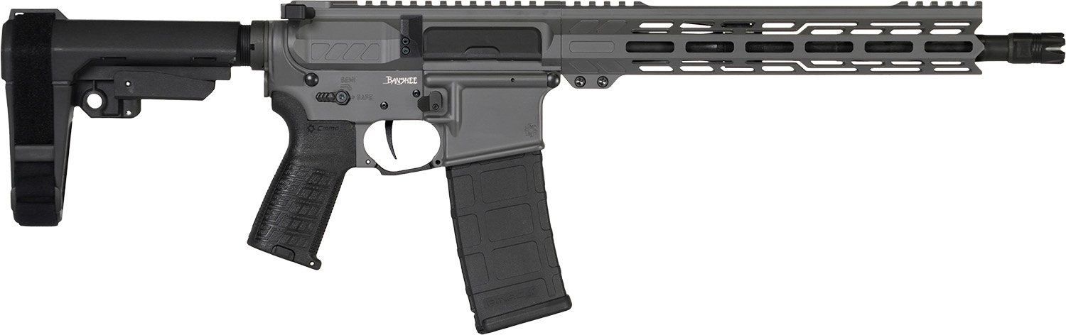 CMMG Banshee Mk4 .300 BLK 12.5in 30rd Tungsten Semi-Auto AR Pistol 30AB20F - CMMG - 300 Blackout