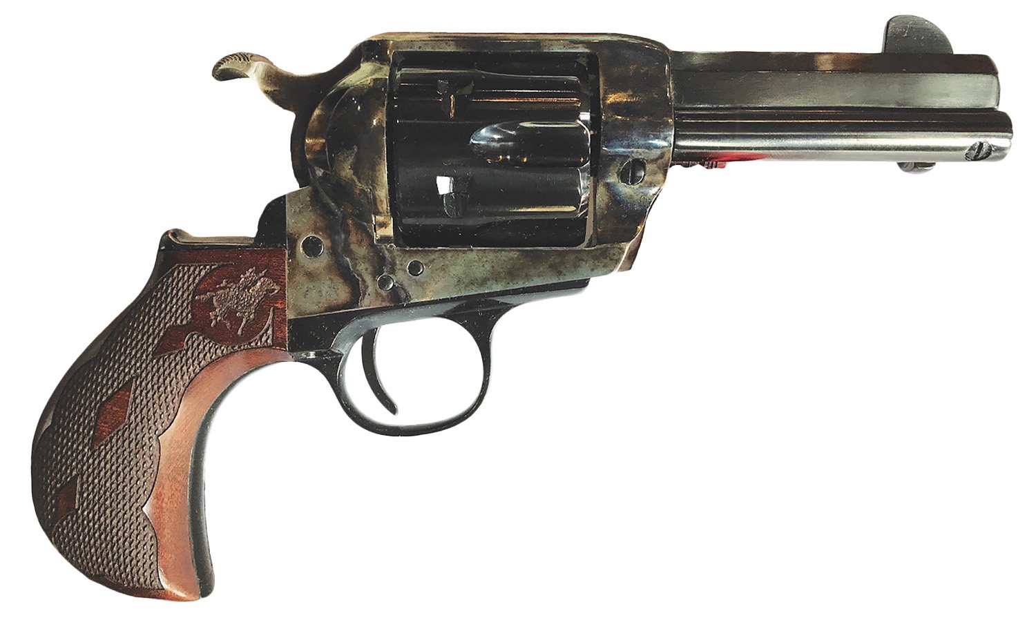 Cimarron PP346MALO2 EL Malo 2 45 Long Colt 3.50" Walnut Grip