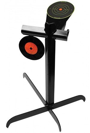 Birchwood Casey 47503 USA World of Targets Transistor Handgun Target 3/8" AR500 6" Steel & Plastic Paddle