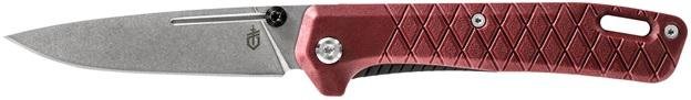 GERBER ZILCH 31-004069 Folding Knife Plain Edge Textured Grip Red