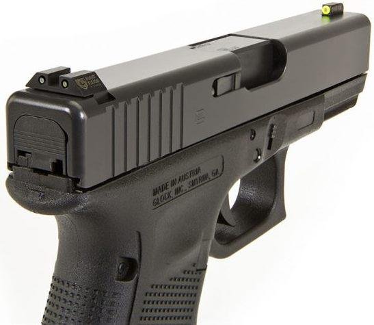 N.FISION GLK003003YGZG Night Sights Yellow Black Glock 42 43 43X