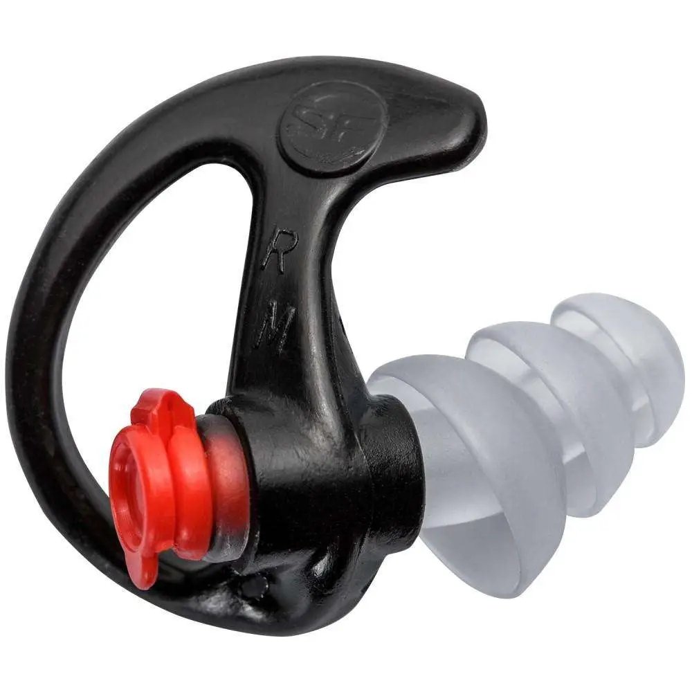 SureFire EP4-BK-MPR Triple Flanged Earplugs Medium Black 1 Pair