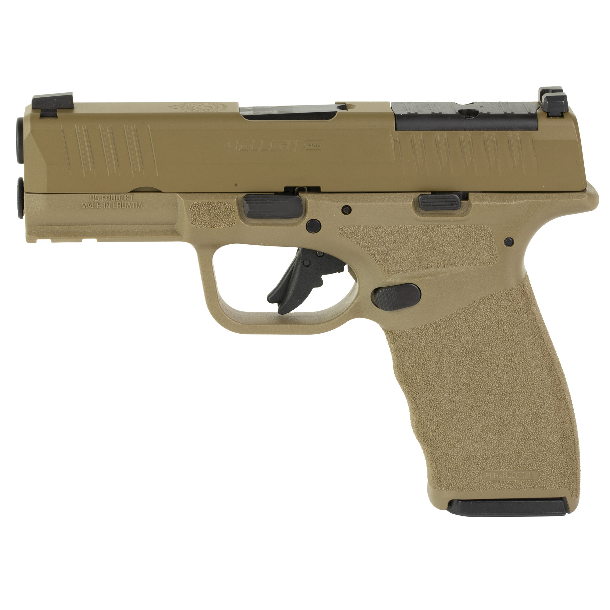 Springfield Hellcat Pro OSP 9mm 3.7 in FDE 15-Round Semi-Auto