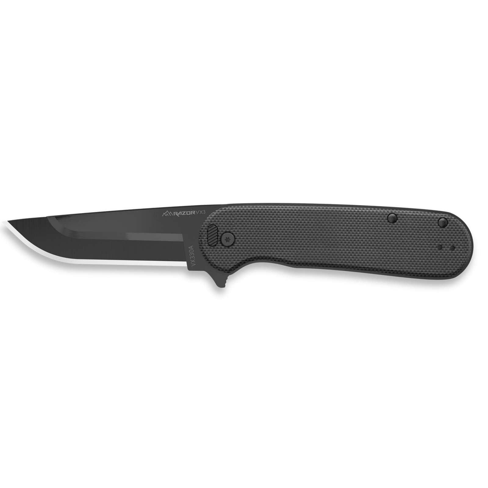 Outdoor Edge VX330AC Razor VX3 3" Folder Black G-10 Handle - Outdoor Edge