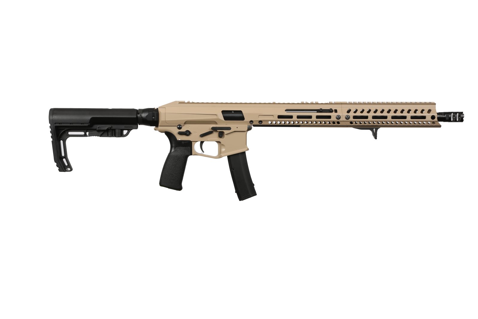 POF 02062 Phoenix 9mm 10+1 16.5" FDE Cerakote Picatinny Rail Semi-Auto - POF USA - 9mm