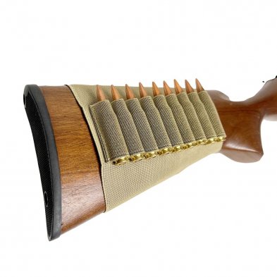 NcStar CVSRC2993T Vism Rifle Stock Cartridge Pouch Tan