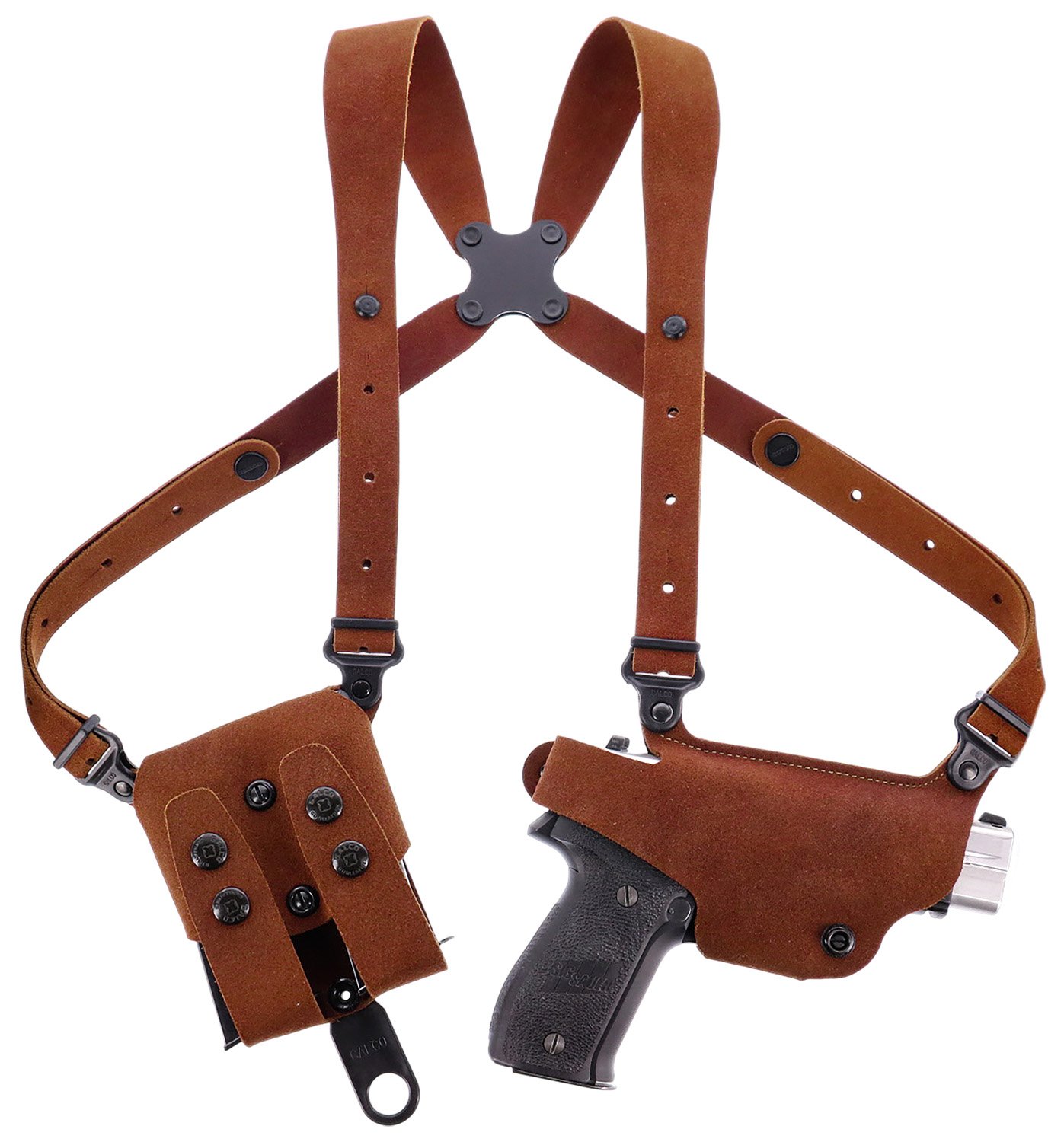 Galco CL2-894R Classic Lite 2.0 Shoulder System Shoulder Fits Chest Up To 56"/Sig P365 X Macro Tan Steerhide Right Hand - Galco International - TAN