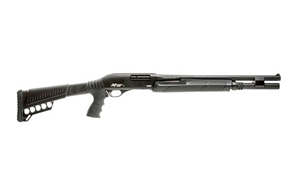 GForce GF2P12 12 Gauge Pump Shotgun: 20" Barrel, 3" Chamber, 7+1 Capacity, Black, Fixed Cylinder Bore, Blade Sight - GForce Arms - 12 Gauge